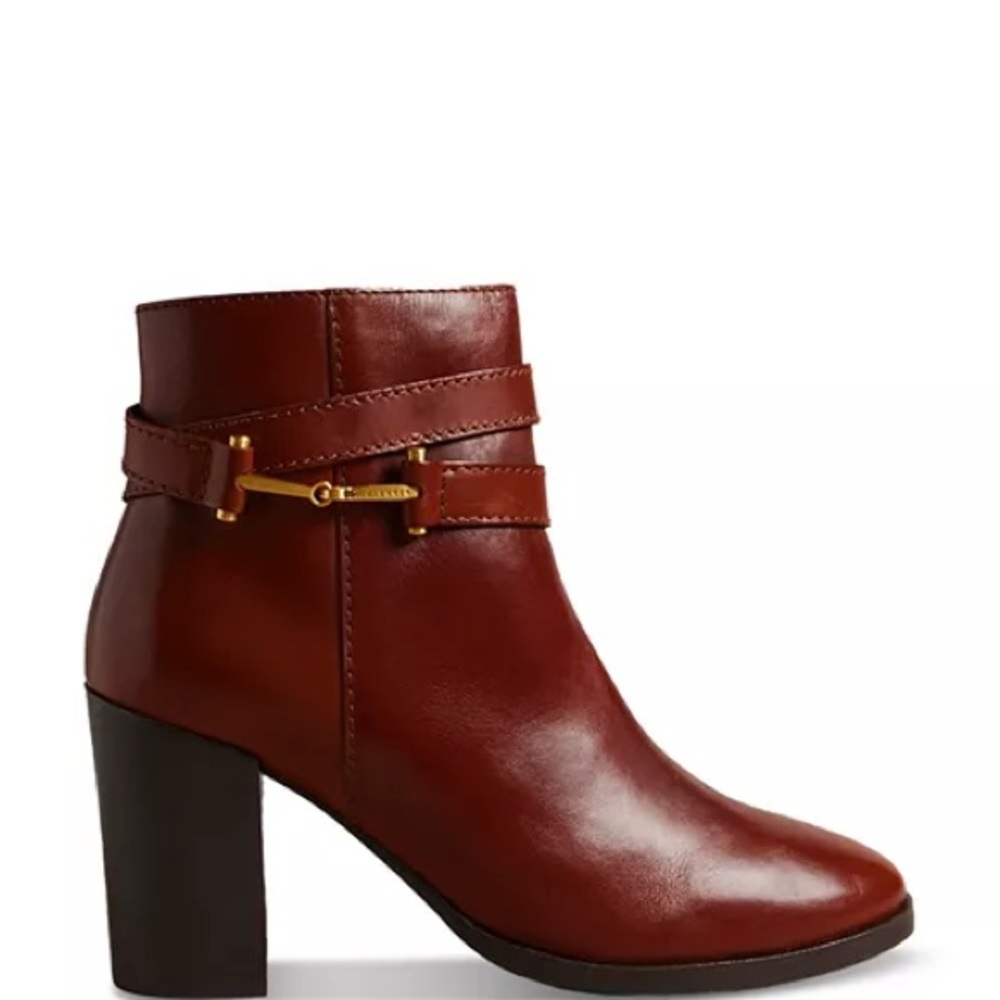 TED Baker Anisea High Heel Booties Ankle Boot Cognac Brown 38 8